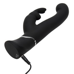 Черный вибратор-кролик G-Spot Stroking Vibrator - 24,2 см.
