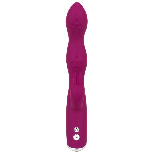Фиолетовый вибратор A & G-Spot Rabbit Vibrator для стимуляции зон G и A - 23,6 см.