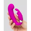 Лиловый вибратор Mini G-Spot Curve Vibe с клиторальным зайчиком