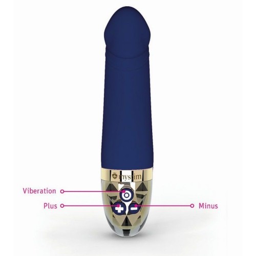 Синий вибратор для G-точки Real Deal Neal - 16,5 см.