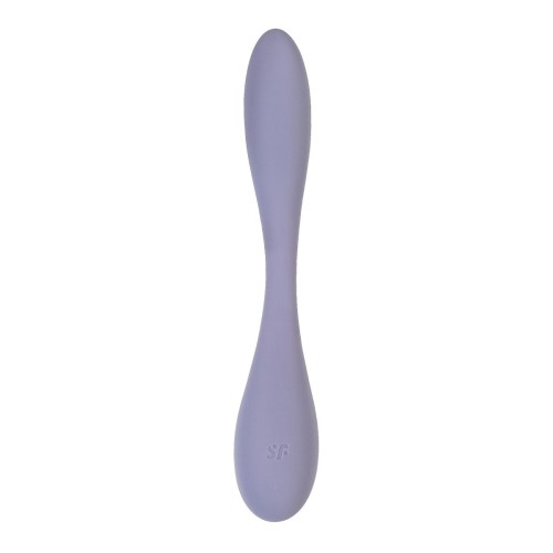 Сиреневый гибкий вибратор Satisfyer G-Spot Flex 5+ - 19,6 см.
