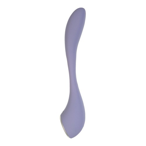 Сиреневый гибкий вибратор Satisfyer G-Spot Flex 5+ - 19,6 см.