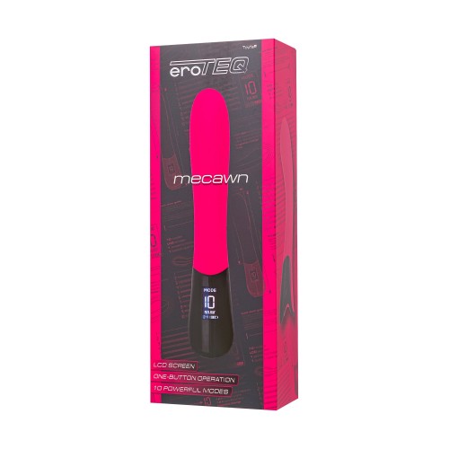 Ярко-розовый вибратор Mecawn - 20,5 см.