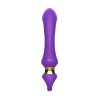 Фиолетовый изогнутый вибромассажер Moon Vibrator - 21,1 см.