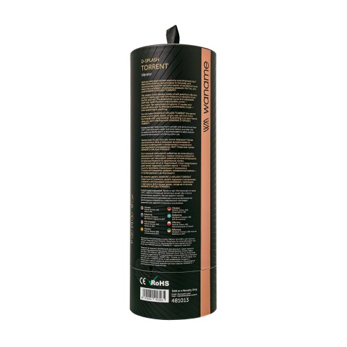 Черный силиконовый вибратор Torrent - 20,5 см.