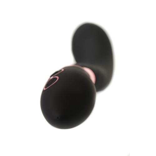 Черный силиконовый вибратор Torrent - 20,5 см.