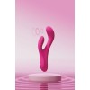 Розовый вибратор-кролик Osci 3 с функцией нагрева - 21 см.