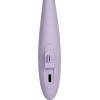 Сиреневый вибростимулятор Cici 2 с функцией нагрева - 17,8 см.