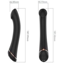 Черны вибратор для G-точки Gwand - 18,7 см.