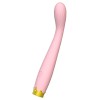 Розовый вибратор для точки G - 17,8 см.