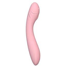 Розовый вибратор для точки G - 20,5 см.