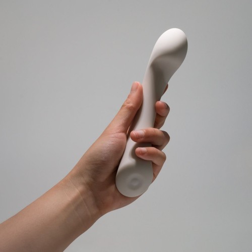 Серый вибростимулятор точки G Mirage - 17,8 см.