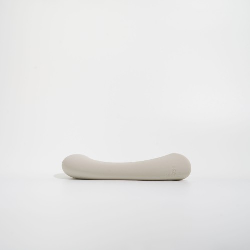 Серый вибростимулятор точки G Mirage - 17,8 см.