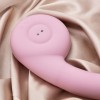Розовый вибростимулятор точки G с нагревом Bendable Heating G-Spot Vibrator