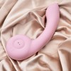 Розовый вибростимулятор точки G с нагревом Bendable Heating G-Spot Vibrator