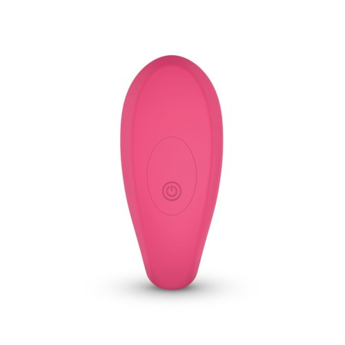 Розовый интерактивный вибромассажёр для ношения Ivy - 12,5 см.