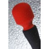 Черно-красный двусторонний вибромассажер Black&Red - 21 см.