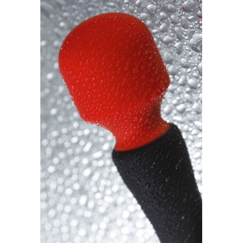 Черно-красный двусторонний вибромассажер Black&Red - 21 см.