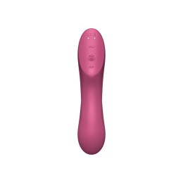 Малиновый вакуум-волновой вибростимулятор Satisfyer Curvy Trinity 3