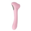 Нежно-розовый двусторонний стимулятор Daisy Massager - 20,2 см.
