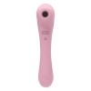 Нежно-розовый двусторонний стимулятор Daisy Massager - 20,2 см.