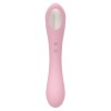 Нежно-розовый двусторонний стимулятор Daisy Massager - 20,2 см.