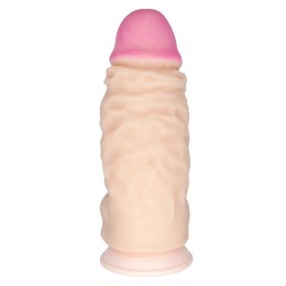 Телесный вибромассажер-супергигант - 33,5 см.