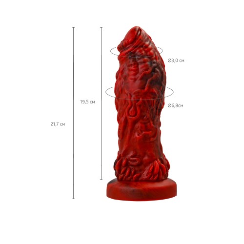 Силиконовый вибратор Monster Docus - 21,7 см.