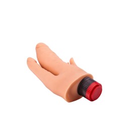 Двойной анально-вагинальный гелевый вибратор - 17 см.