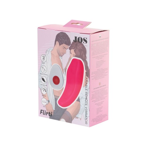 Розовый вибратор FLIRTY для ношения в трусиках