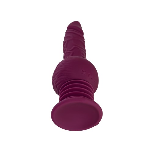 Фиолетовая мини-машина для секса Striker с пультом ДУ - 23,5 см.