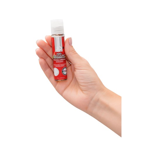 Лубрикант на водной основе с ароматом арбуза JO Flavored Watermelon - 30 мл.