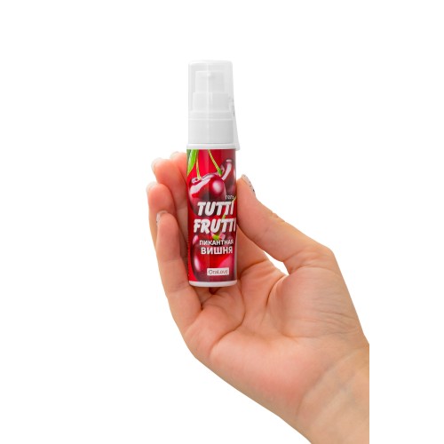 Гель-смазка Tutti-Frutti с вишнёвым вкусом - 30 гр.