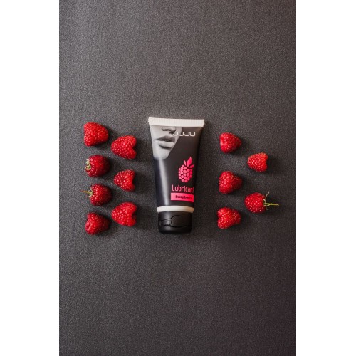 Съедобный лубрикант JUJU Raspberry с ароматом малины - 50 мл.