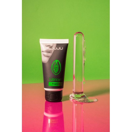 Съедобный лубрикант JUJU Tropical с ароматом тропических фруктов - 50 мл.