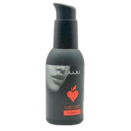 Съедобный лубрикант JUJU Strawberry с ароматом клубники - 100 мл.