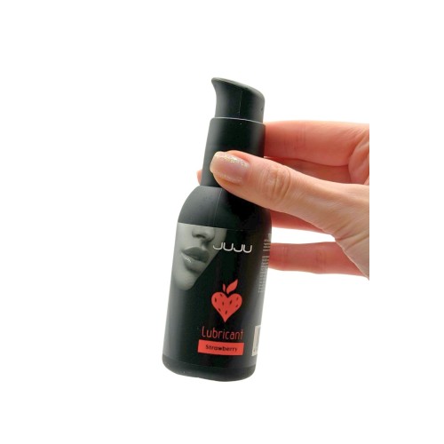Съедобный лубрикант JUJU Strawberry с ароматом клубники - 100 мл.