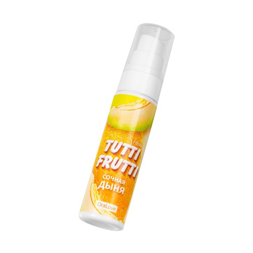 Гель-смазка Tutti-frutti со вкусом сочной дыни - 30 гр.