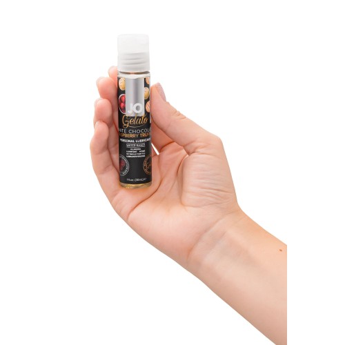Лубрикант с ароматом трюфелей из белого шоколада и малины JO GELATO WHITE CHOCOLATE RASPBERRY TRUFFLE - 30 мл.