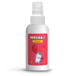 Универсальная смазка с ароматом клубники  Москва Вкусная  - 100 мл.