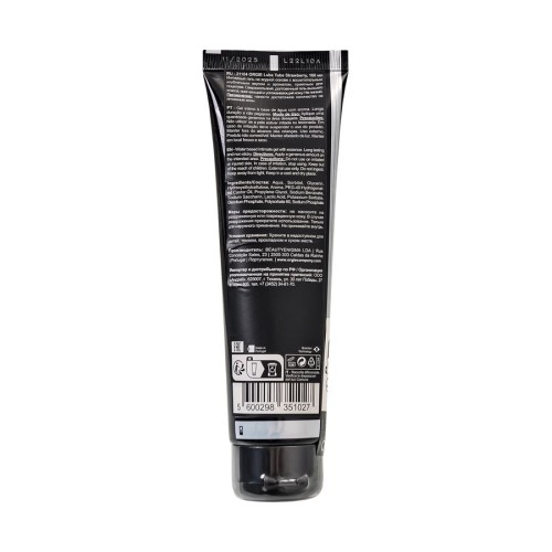 Интимный гель на водной основе Lube Tube Strawberry с клубничным вкусом - 100 мл.