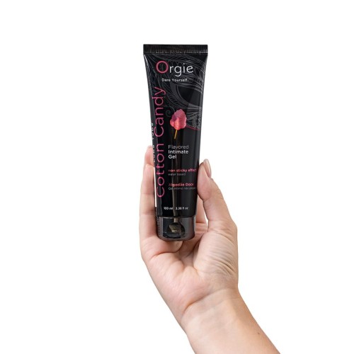 Интимный гель на водной осное Lube Tube Cotton Candy со вкусом сахарной ваты - 100 мл.