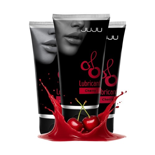 Набор из 3 съедобных лубрикантов JUJU со вкусом вишни