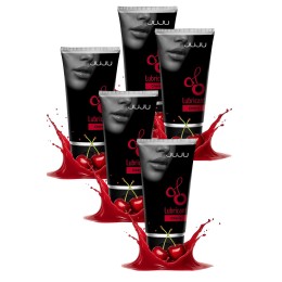 Набор из 5 съедобных лубрикантов JUJU со вкусом вишни