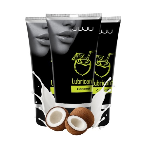 Набор из 3 съедобных лубрикантов JUJU со вкусом кокоса