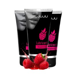Набор из 3 съедобных лубрикантов JUJU со вкусом малины
