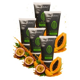 Набор из 5 съедобных лубрикантов JUJU со вкусом тропических фруктов