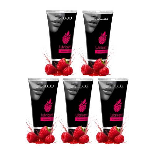 Набор из 5 съедобных лубрикантов JUJU со вкусом малины