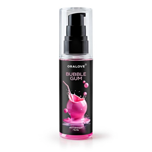 Съедобная смазка на водной основе с ароматом бабл-гам - 60 гр.