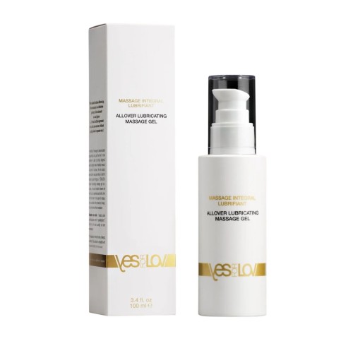 Массажный гель-смазка на силиконовой основе Allover Lubricating Massage Gel - 100 мл.